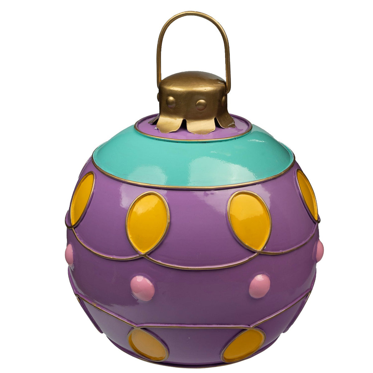 Merry & Bright Purple 3D Ornament
