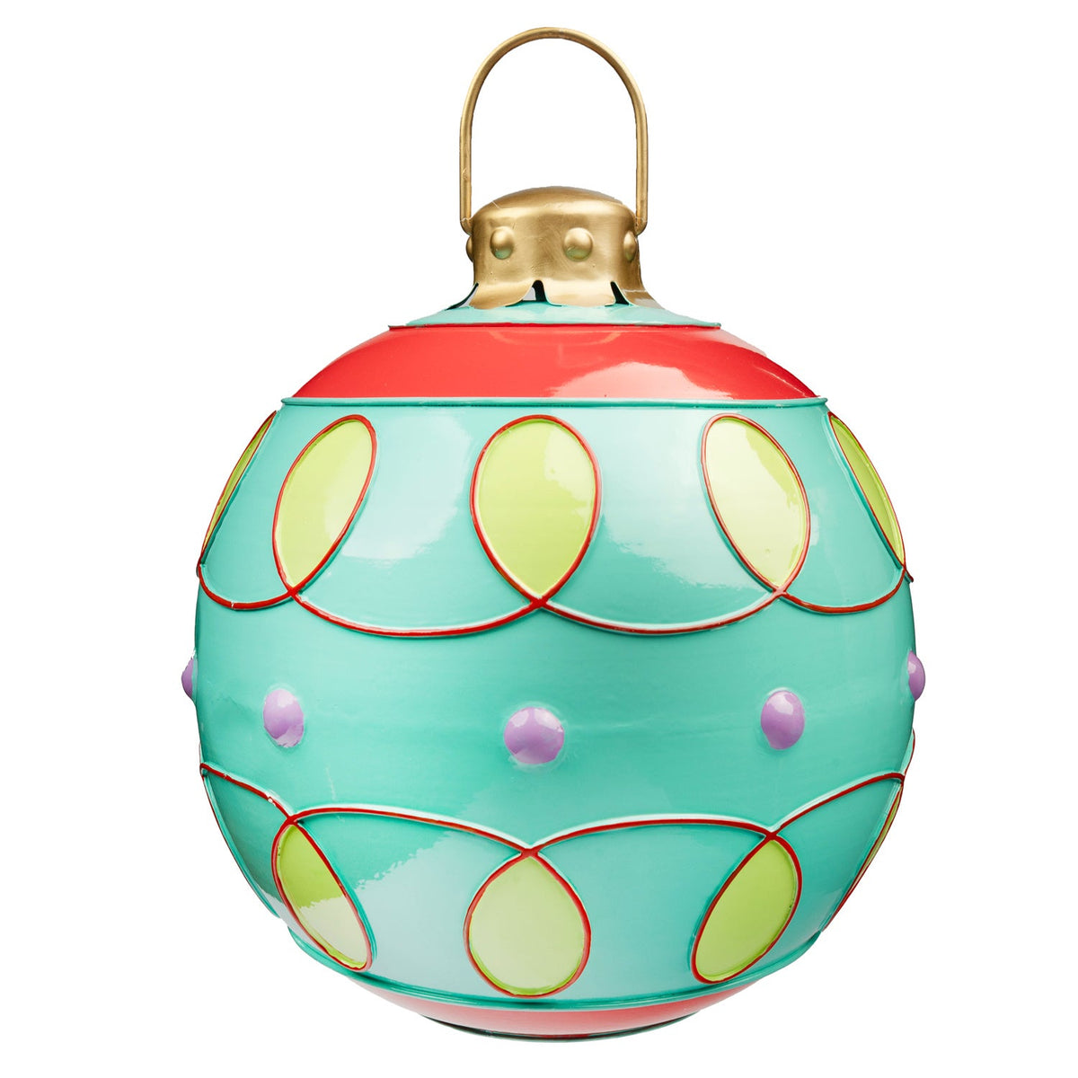 Merry & Bright Turquoise 3D Ornament