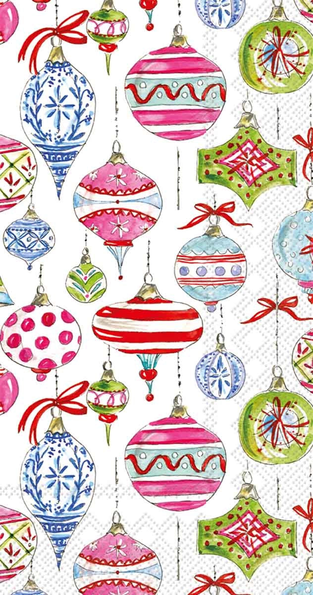 Merry Vintage Ornaments Napkins