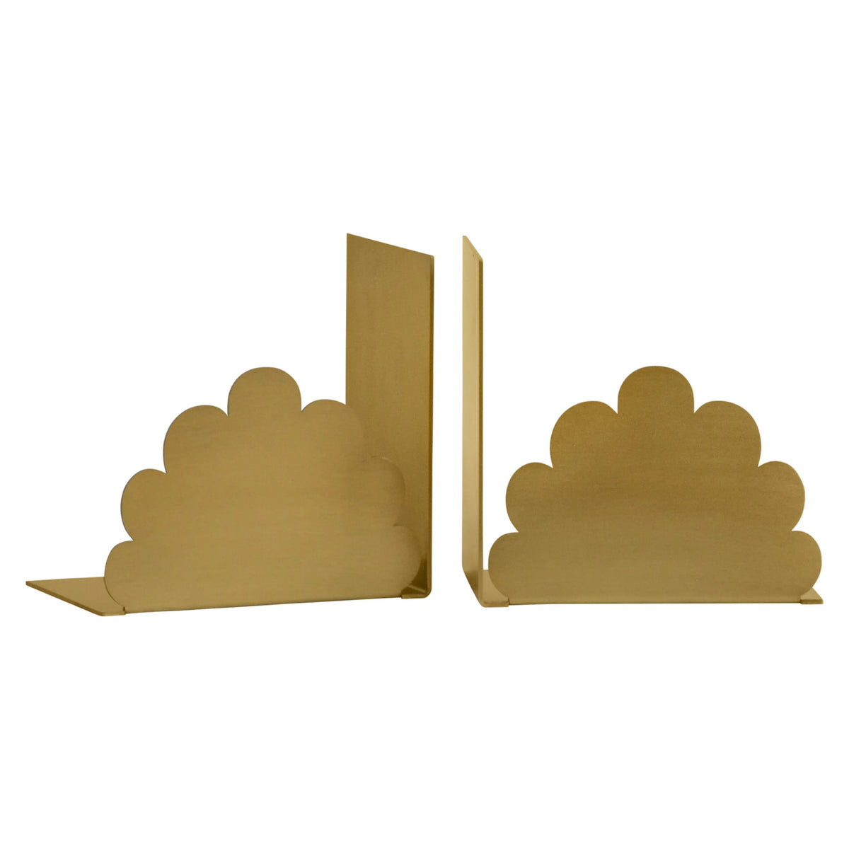 Brushed Gold Emma Metal Bookend Set