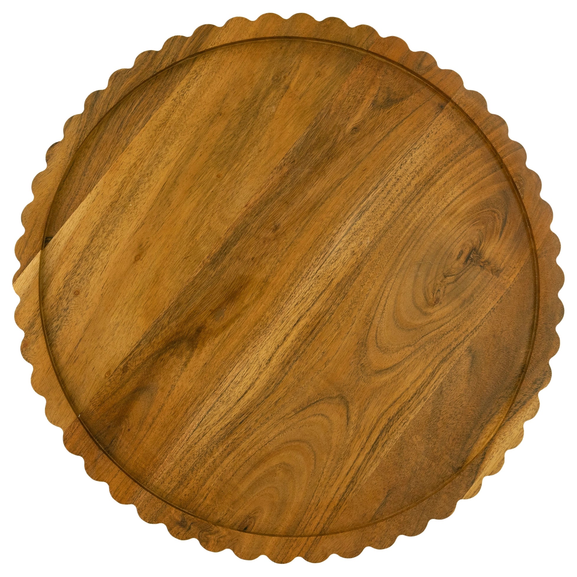 Lazy Susan with Scalloped Edge