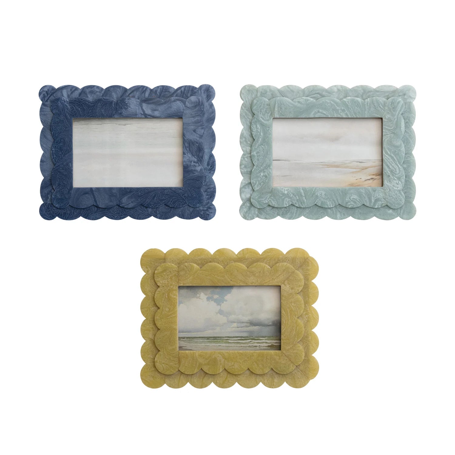 2-Layer Scalloped 4x6 Photo Frame