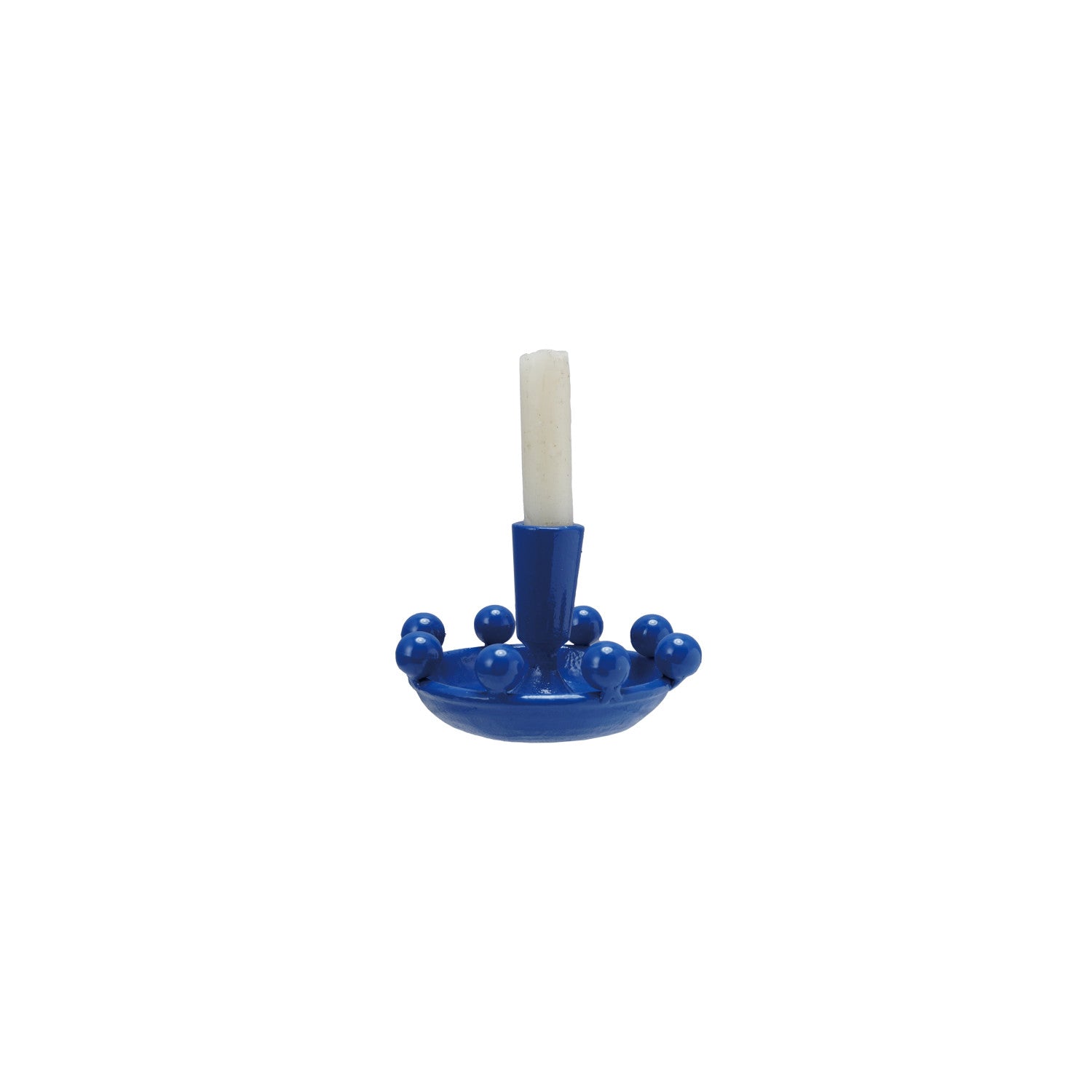 Cast Iron Taper Holder with Balls
