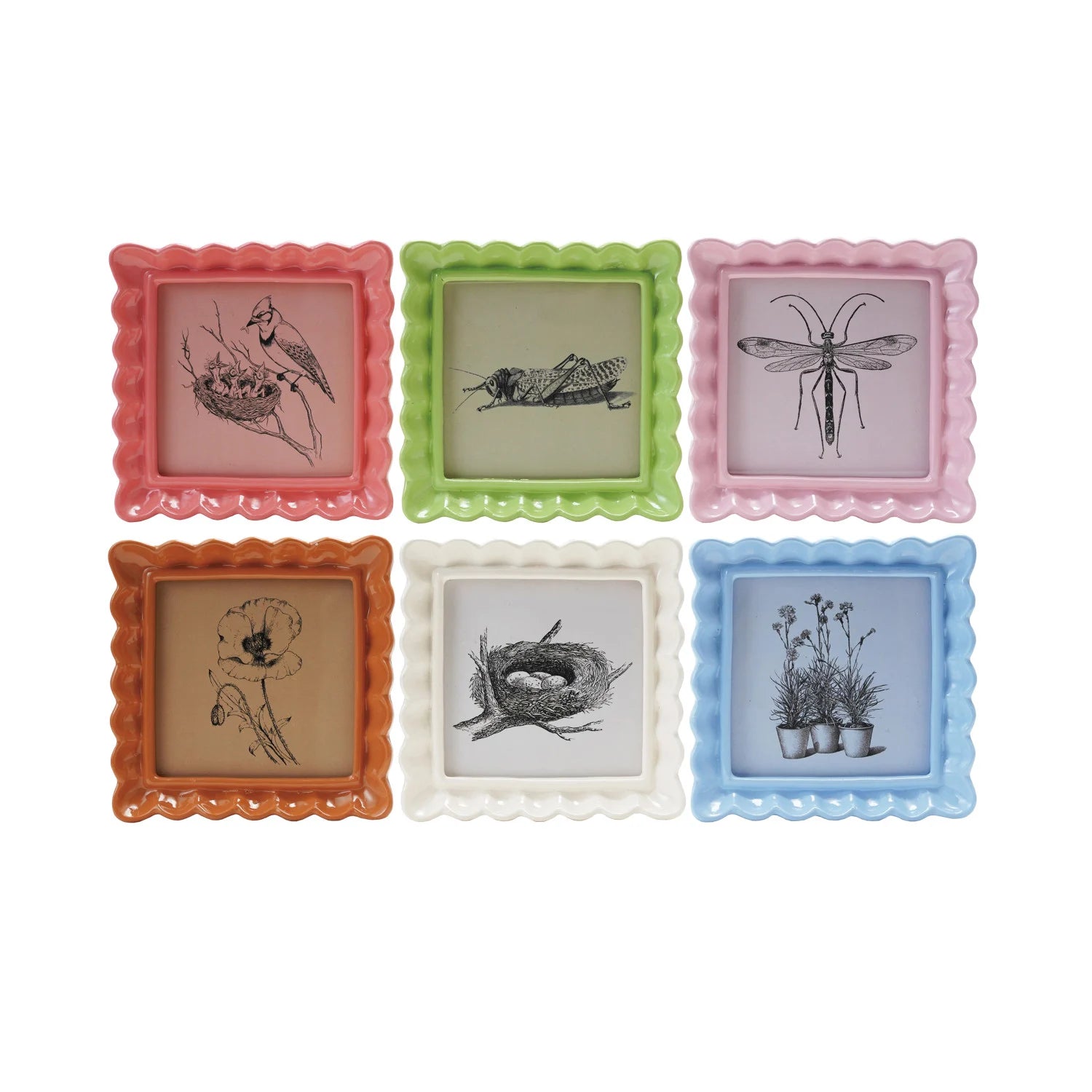 Resin Ruffled Photo Frame