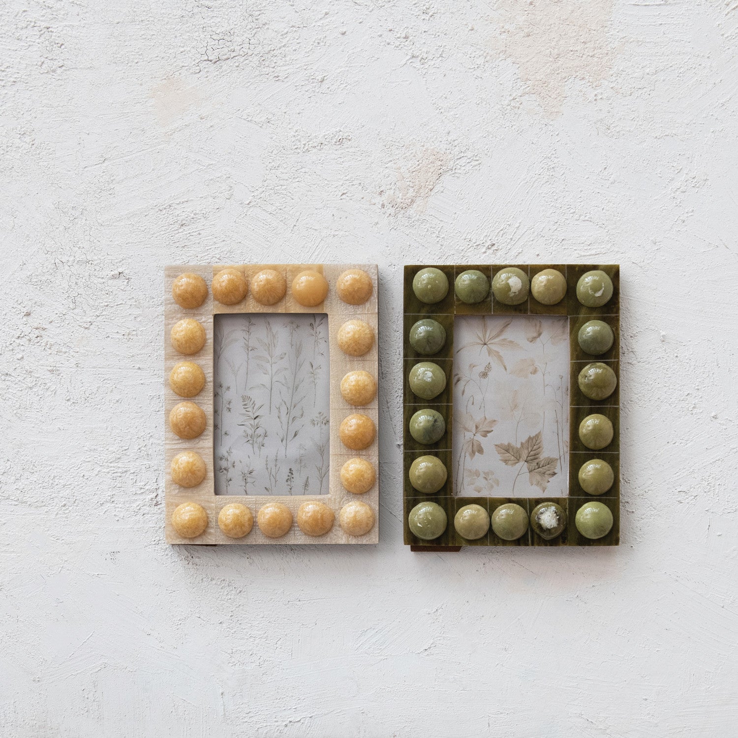 Marbled Resin Bobbin Photo Frame