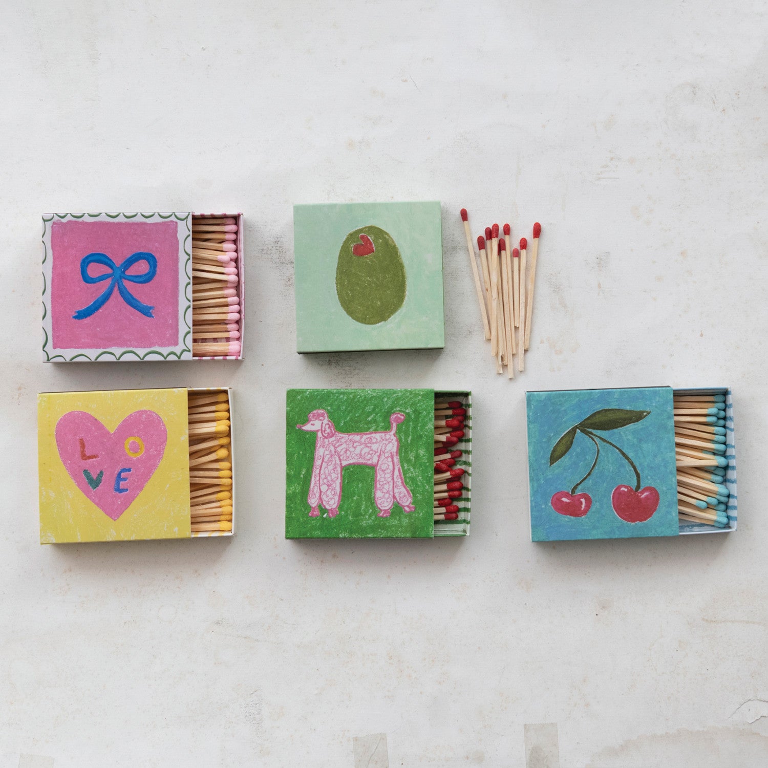 Safety Matches in Embossed Match Boxes
