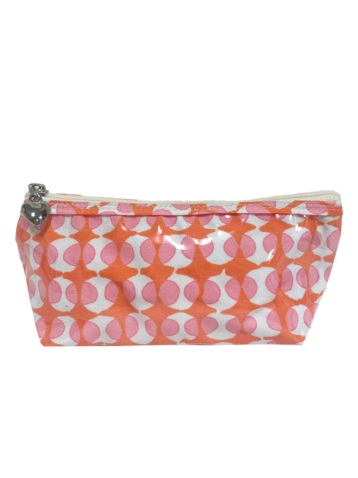 XS Cutouts Pink/Coral Cosmetic Bag