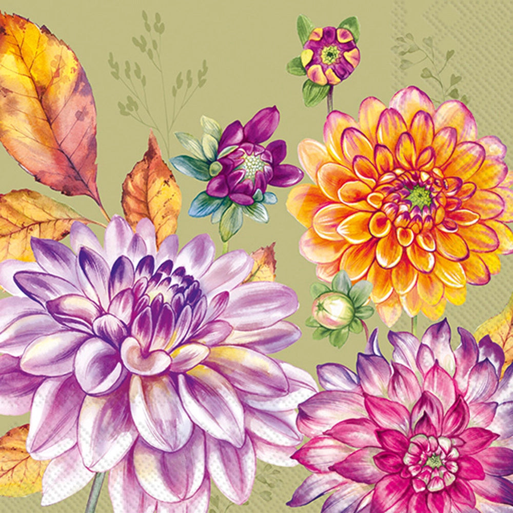 Dahlia Autumn Napkins