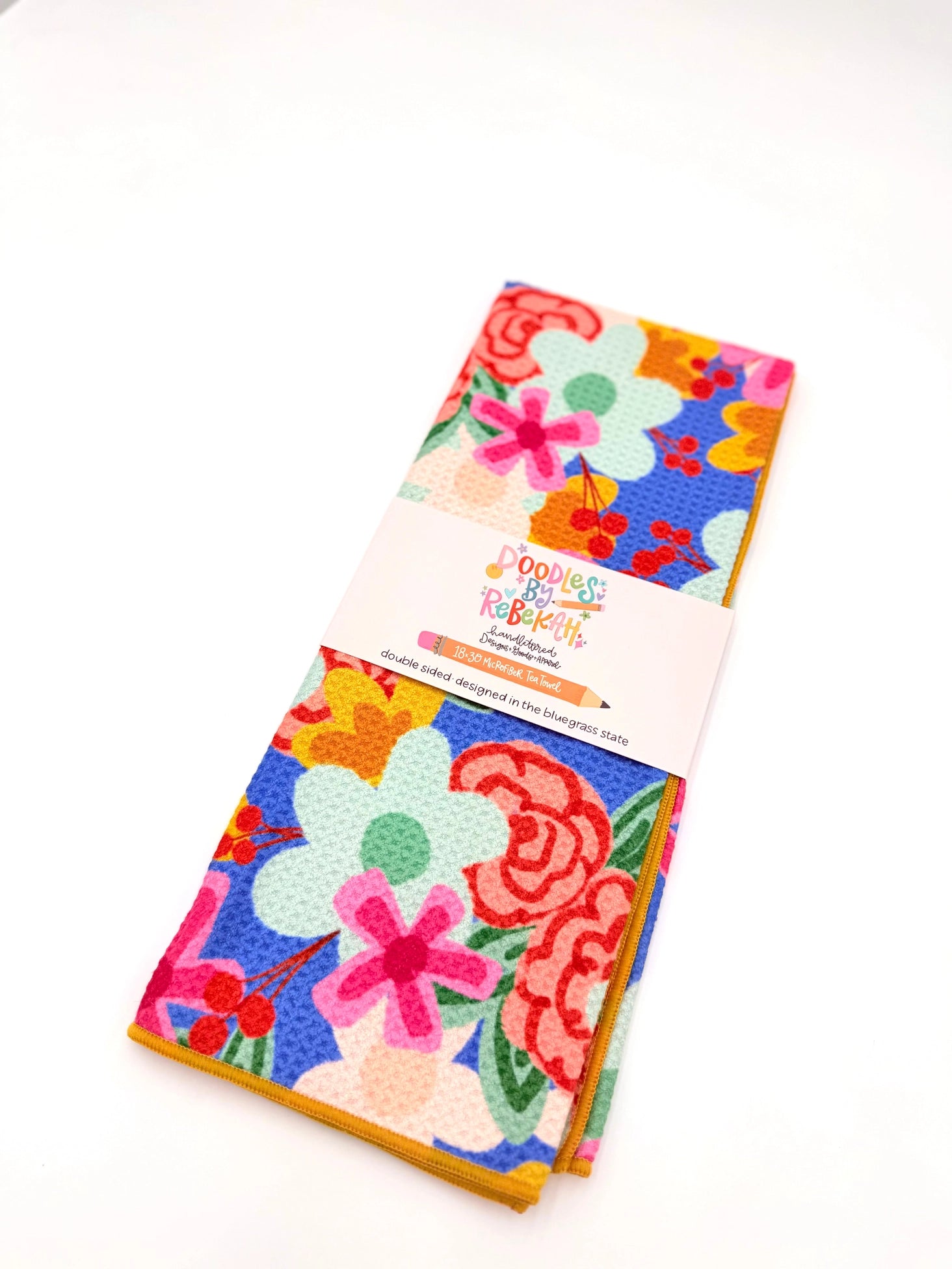 Everette Floral Microfiber Tea Towel