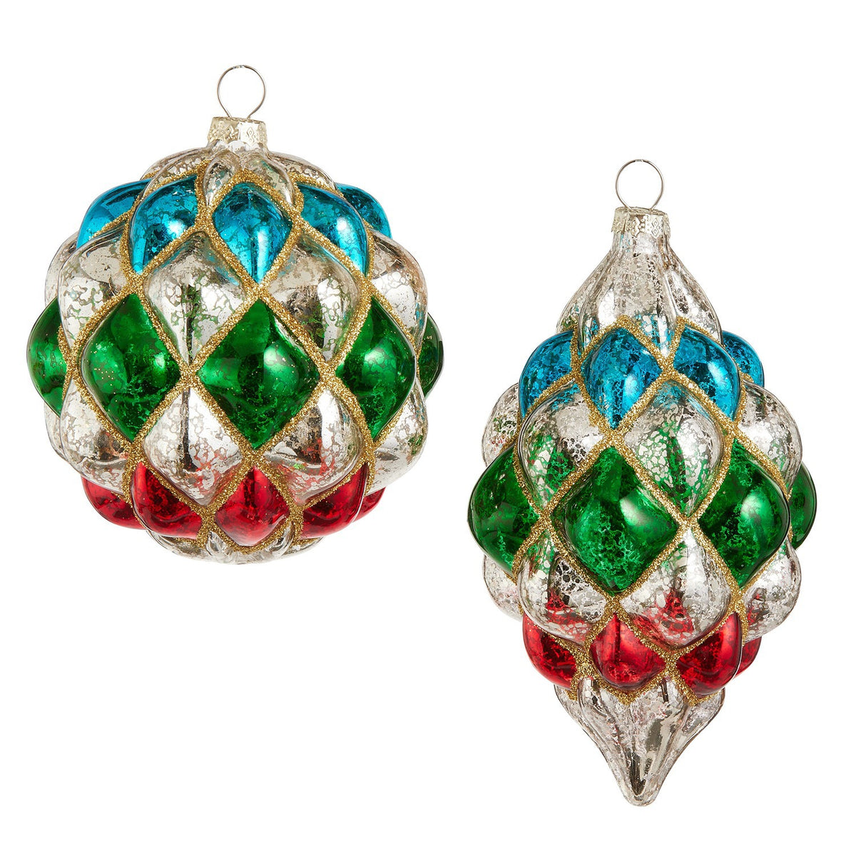 Multicolor Diamond Pattern Ornament