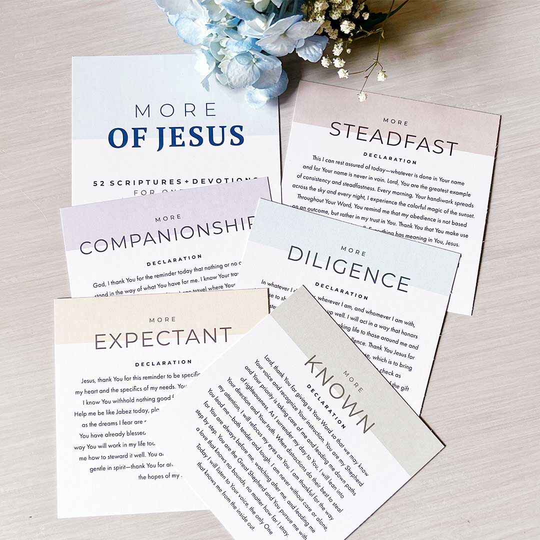 More of Jesus Scripture Devotional Set with Acrylic Stand