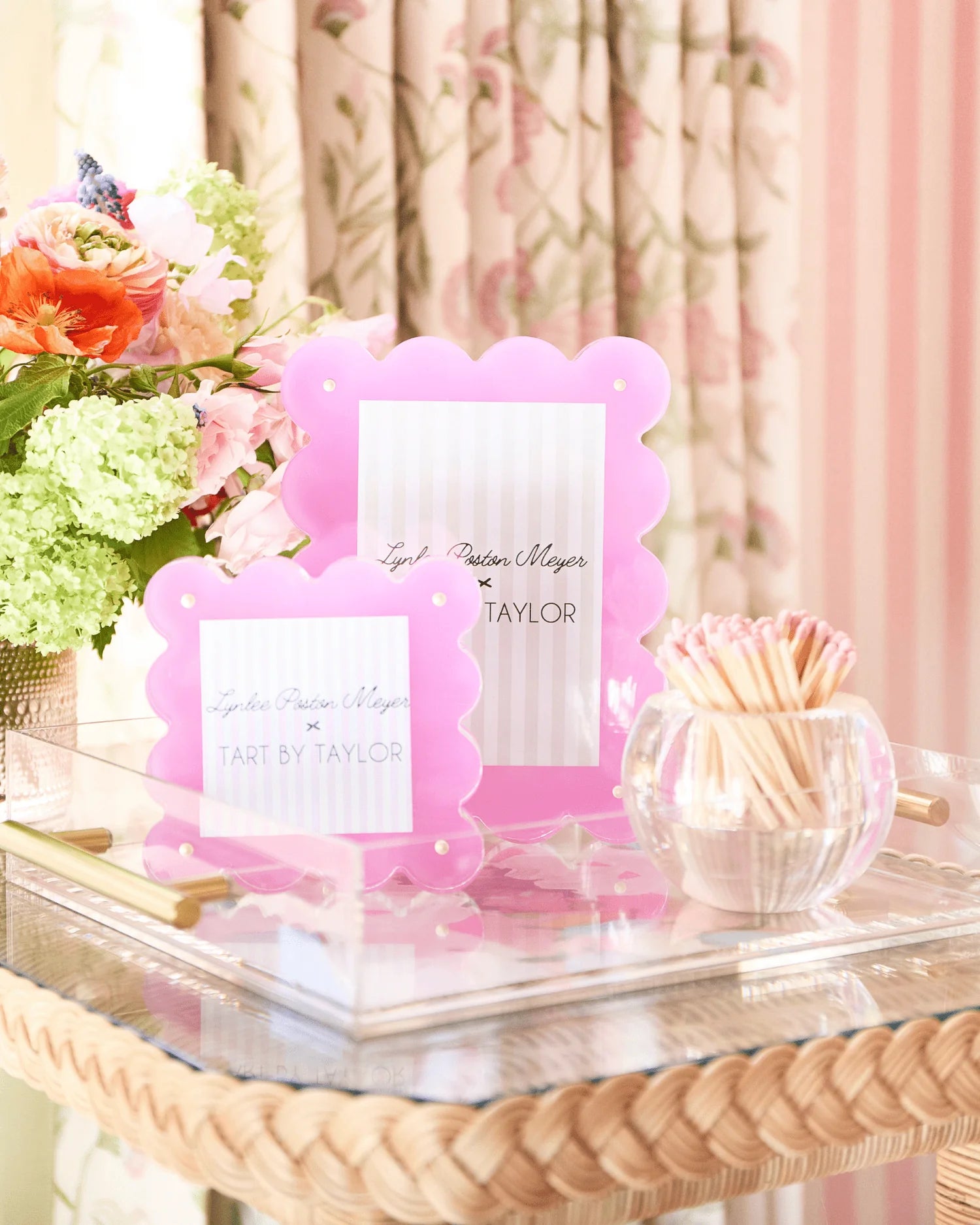 Fuchsia Mini Acrylic Picture Frame