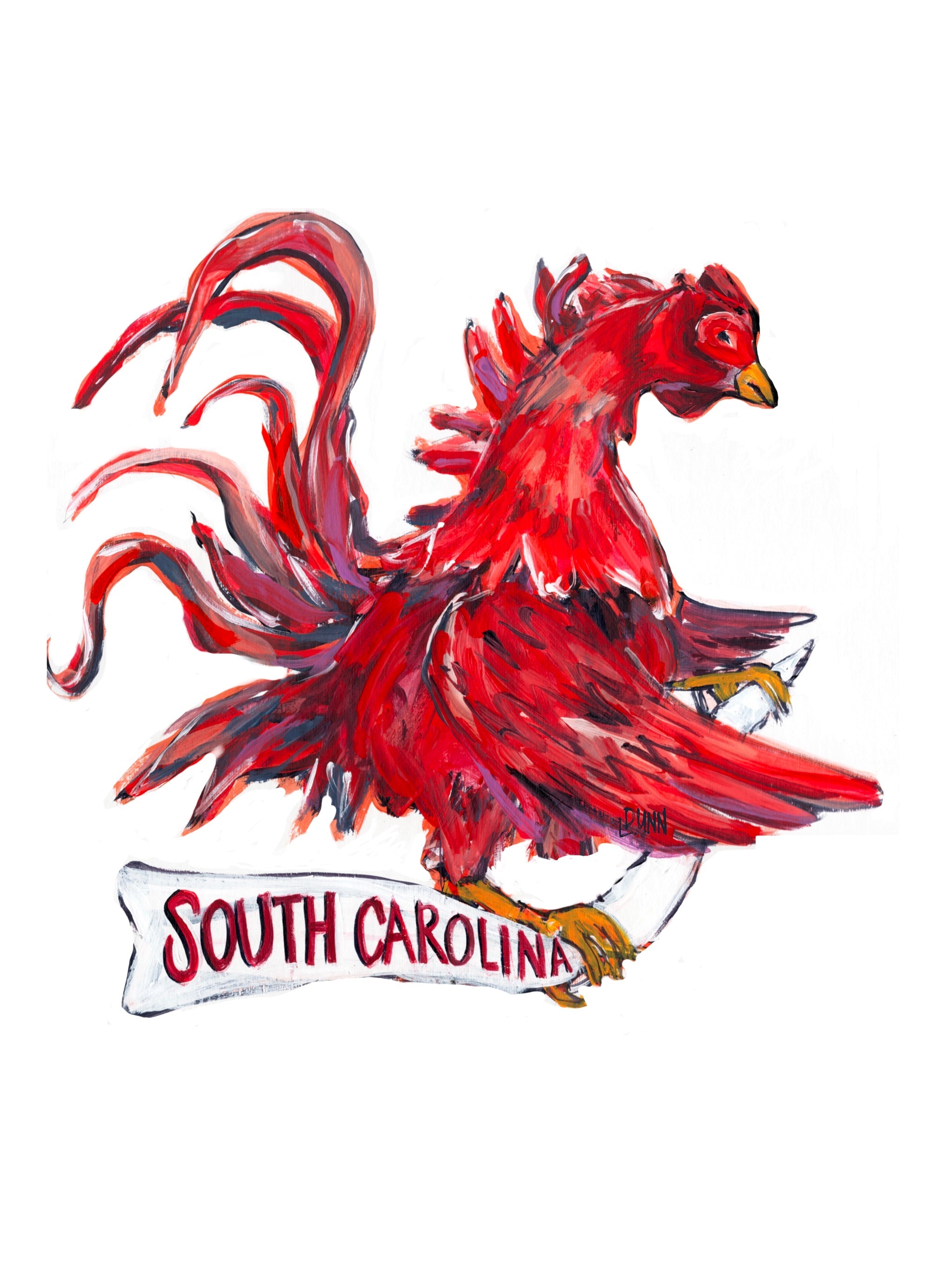 Gamecock Acrylic Block