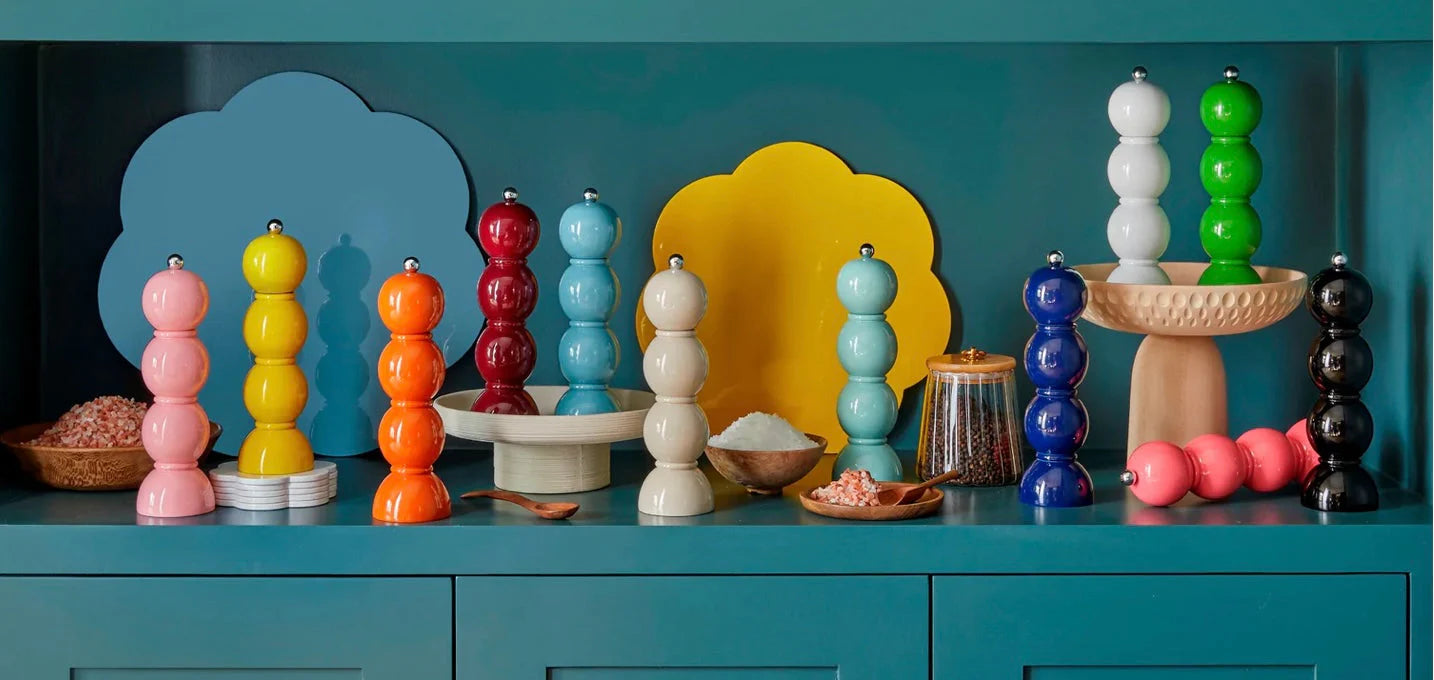 Pink Bobbin Salt or Pepper Mill