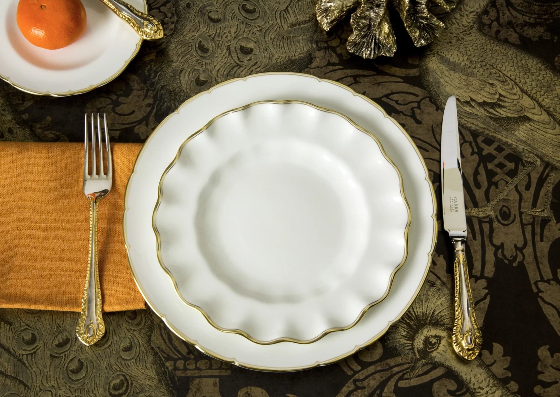 Chelsea Duet Fluted Dessert Plate