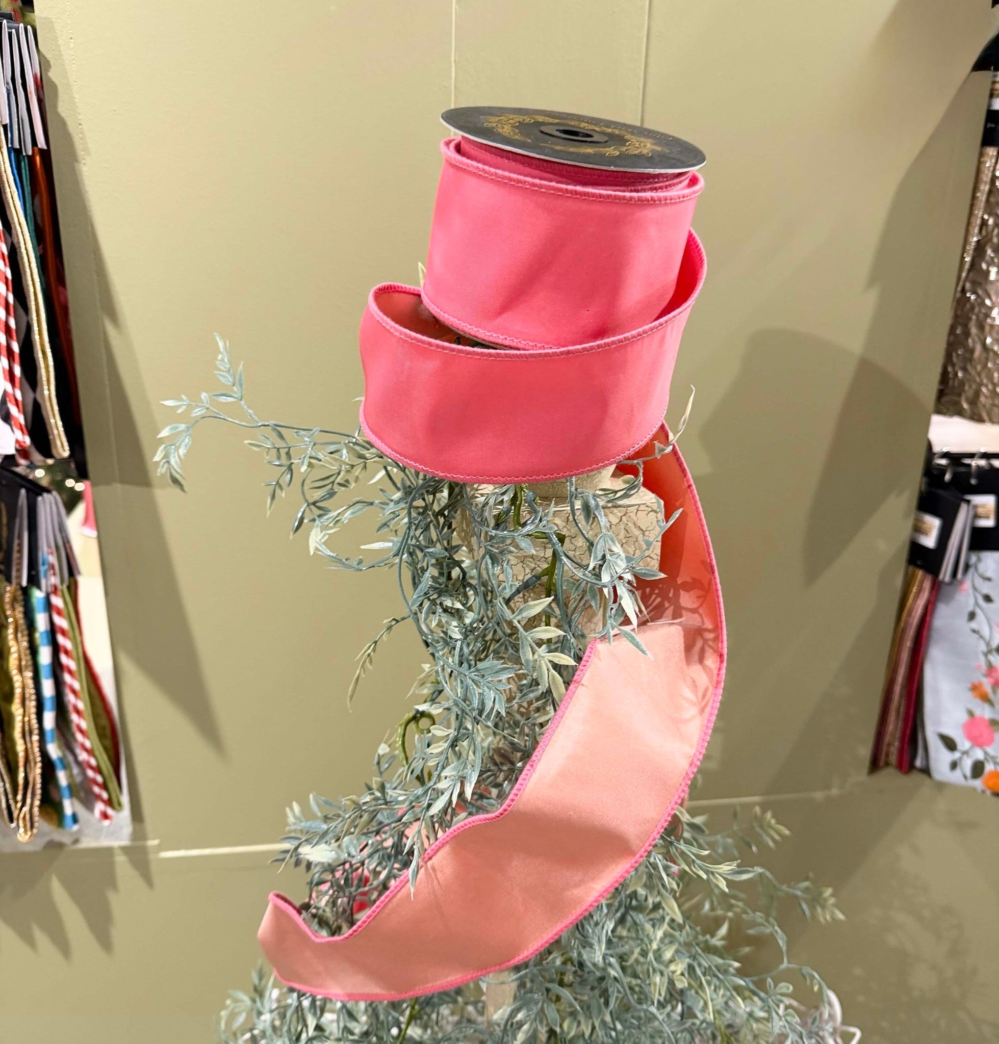 Taffeta DBL Fused Pink Ribbon