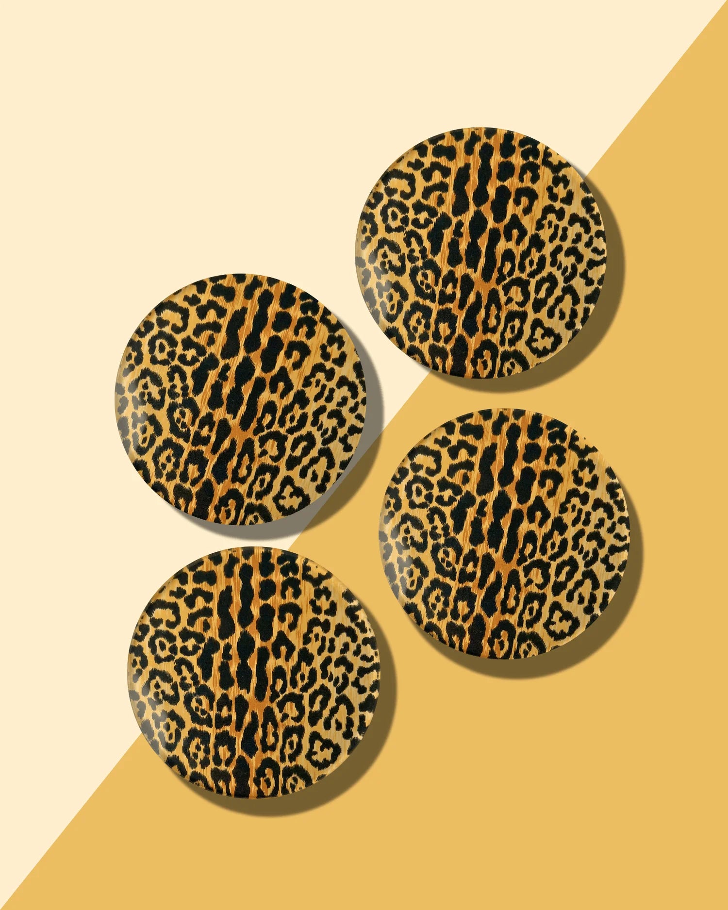 Leopard Print Coaster | Set of 4