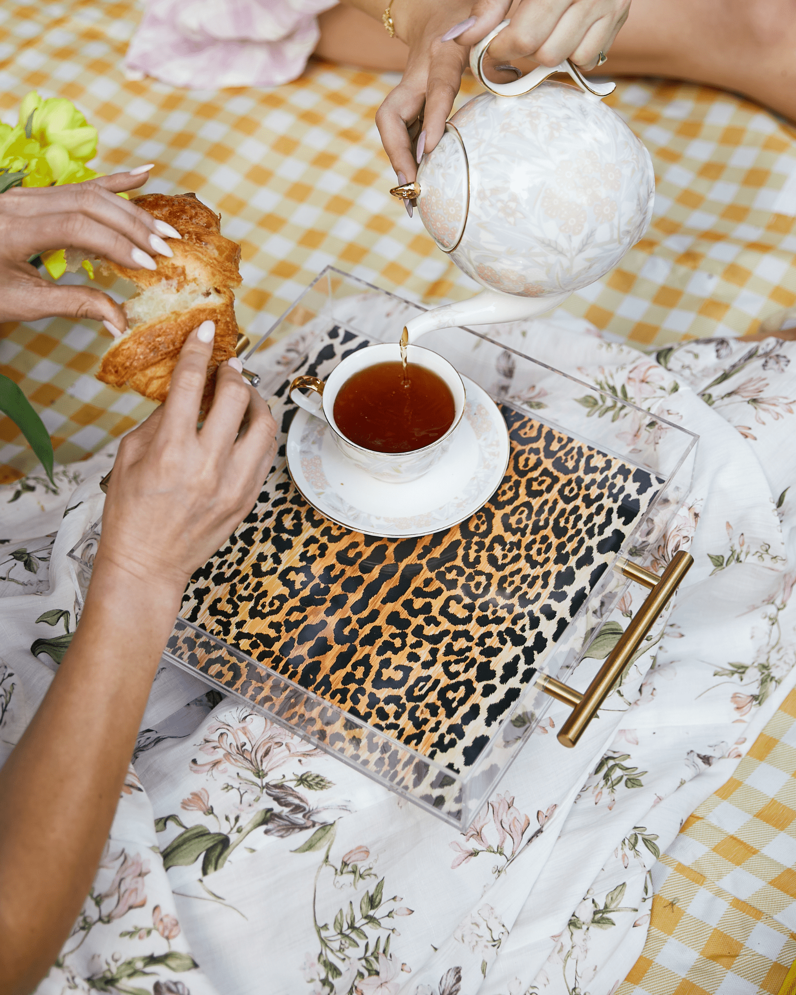 Leopard Print Large Tray