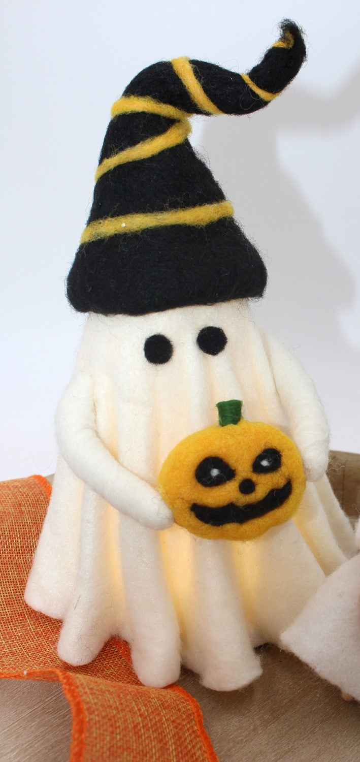 LED Felt Ghost Figure