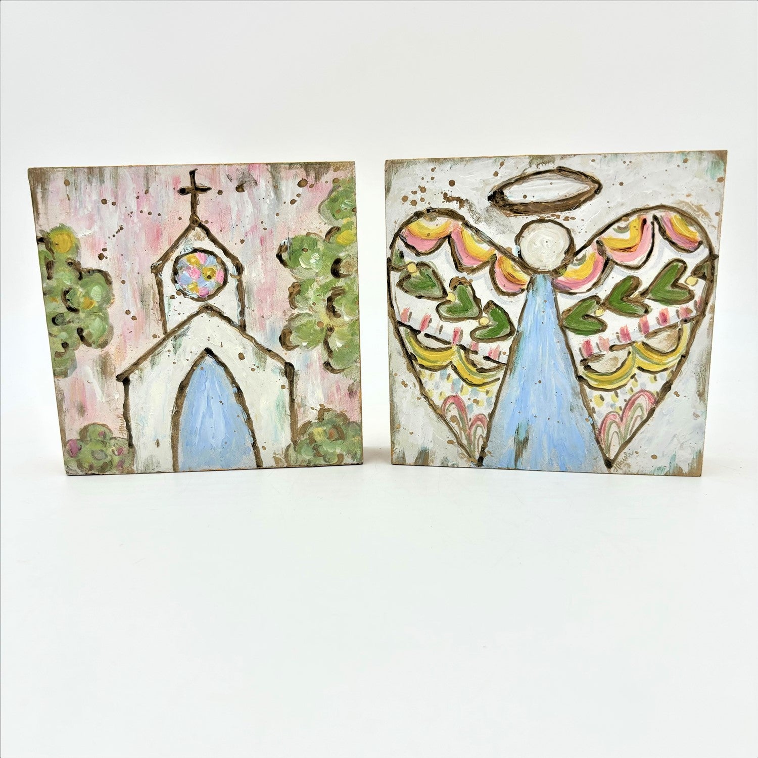 Handpainted MDF Religious Table Sign
