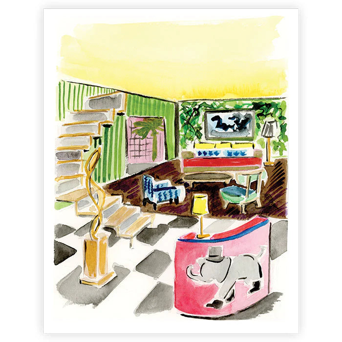 Art Print- Small 8x10- House of Bedlam Lounge