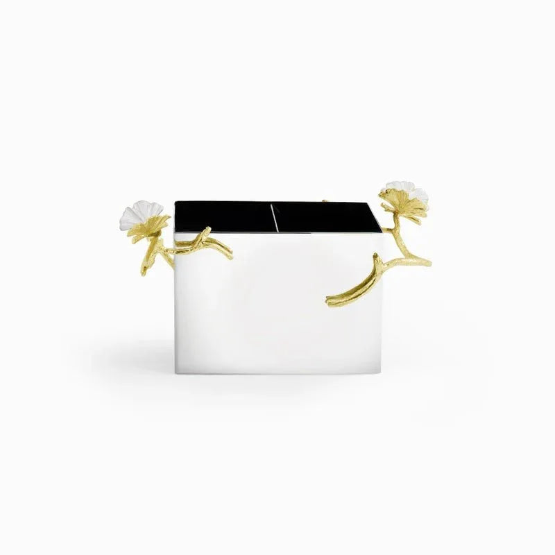 Butterfly Ginkgo Gold Cutlery Holder