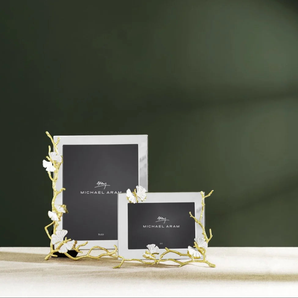 Butterfly Ginkgo Gold Reflective 5x7 Frame