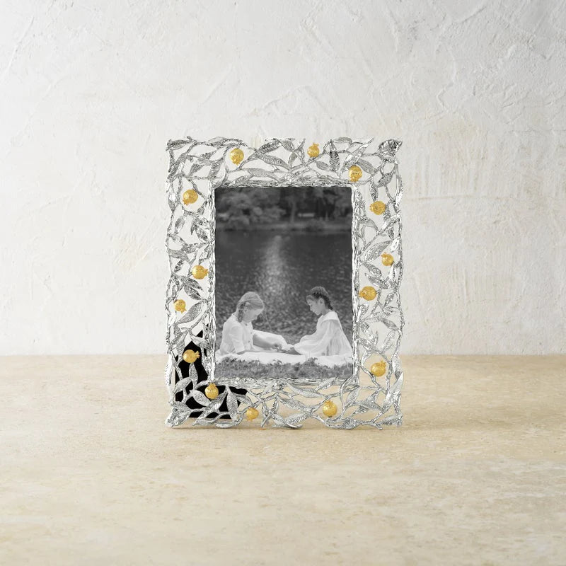 Pomegranate Silver & Gold 5x7 Frame