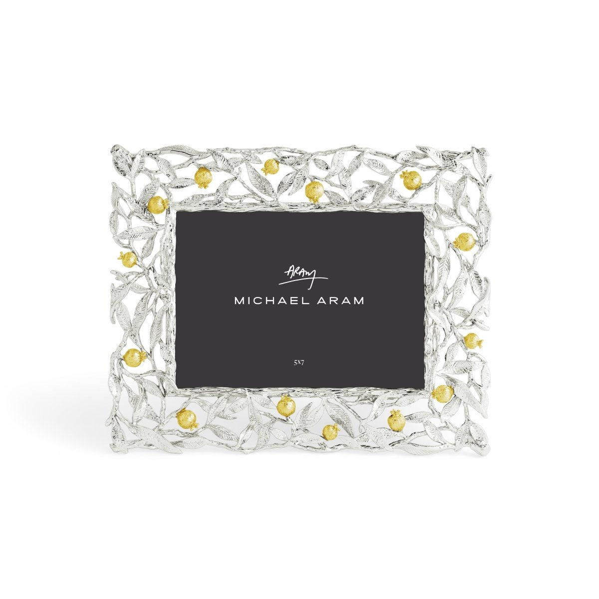 Pomegranate Silver & Gold 5x7 Frame