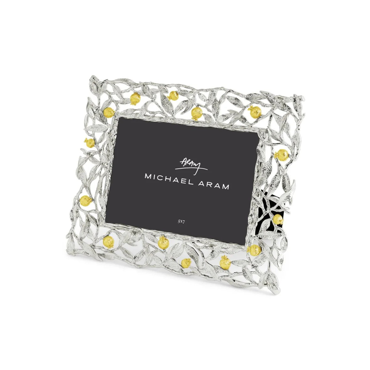 Pomegranate Silver & Gold 5x7 Frame