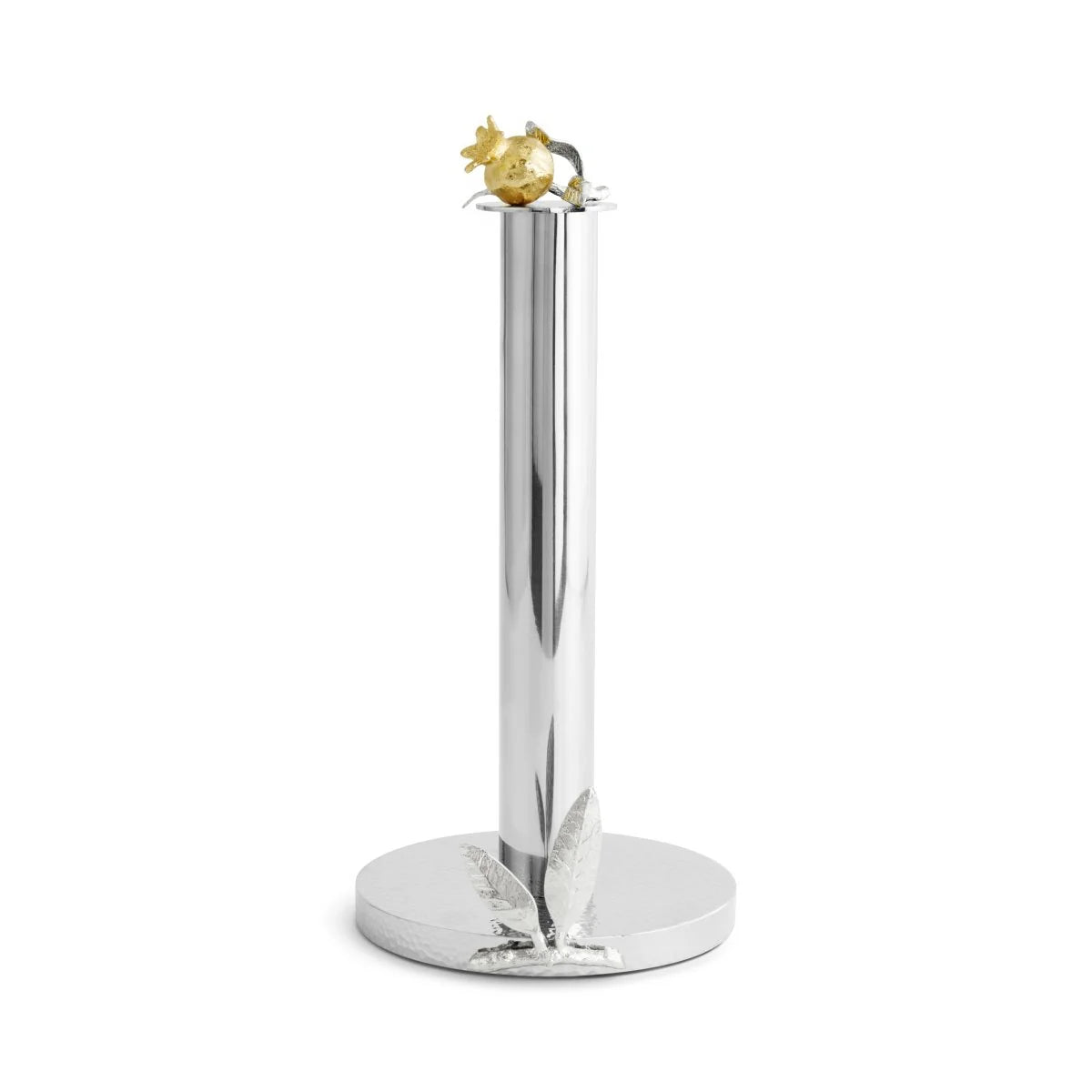 Pomegranate Silver & Gold Paper Towel Holder