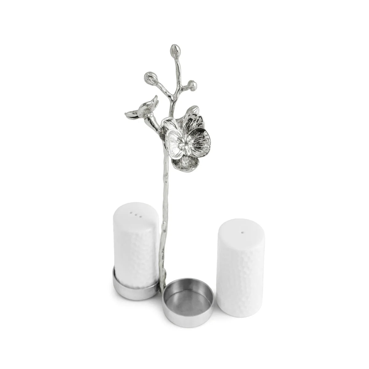 White Orchid Salt & Pepper Set - White