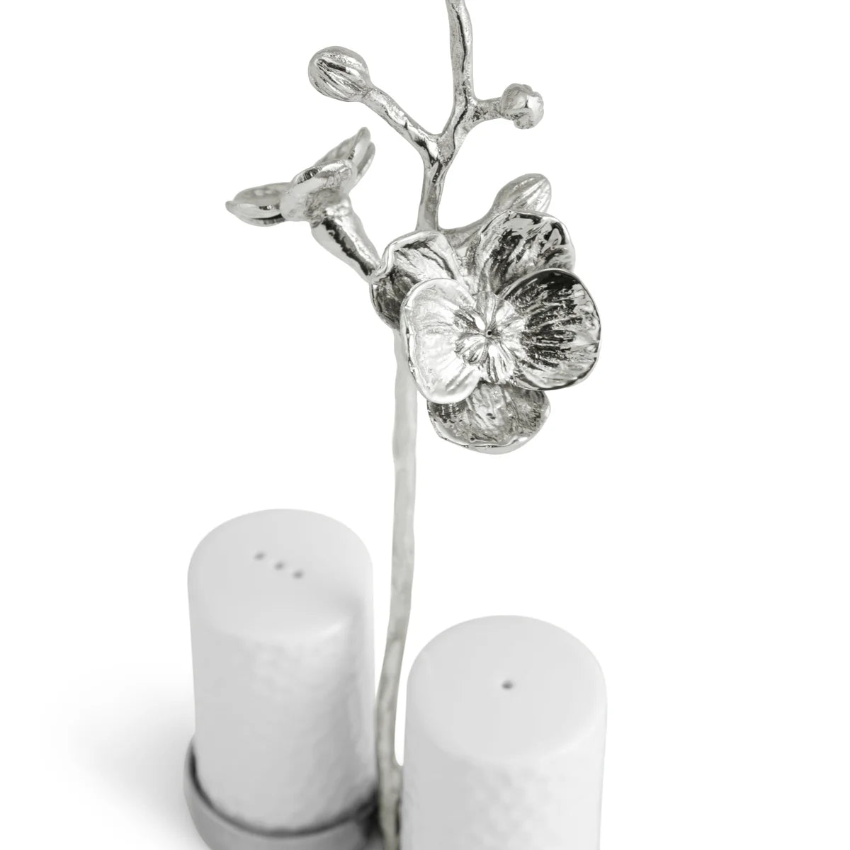 White Orchid Salt & Pepper Set - White