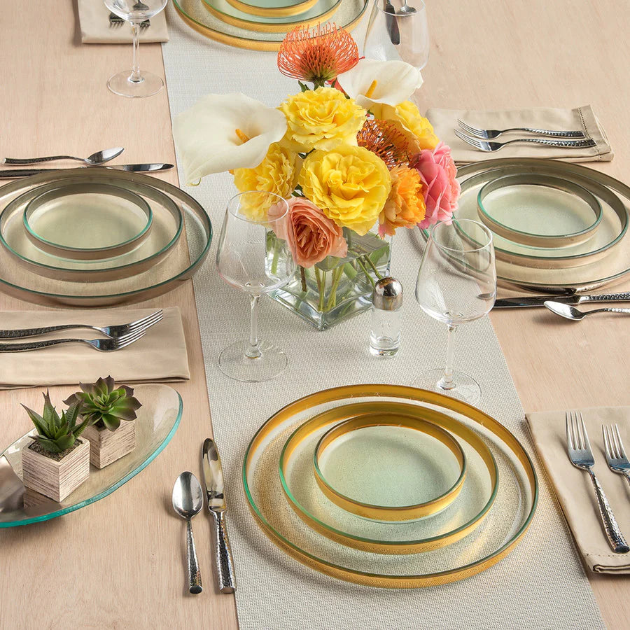 Mod Small Round Plate - Platinum