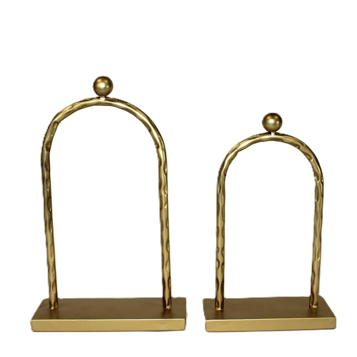 Gold Arched Metal Ornament Display