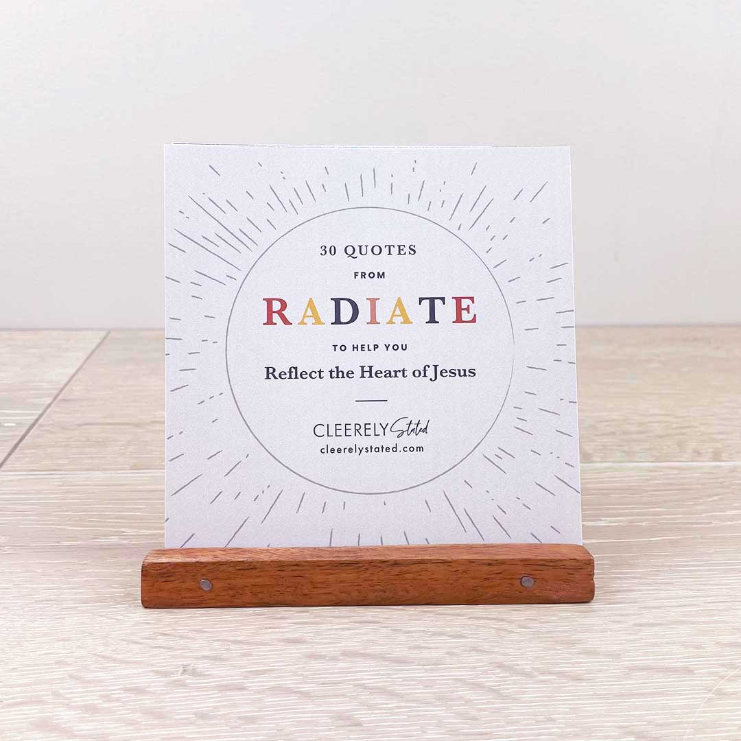 Radiate Quote Set with Bamboo Stand