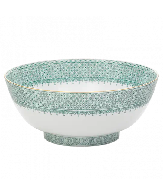 GREEN LACE ROUND BOWL