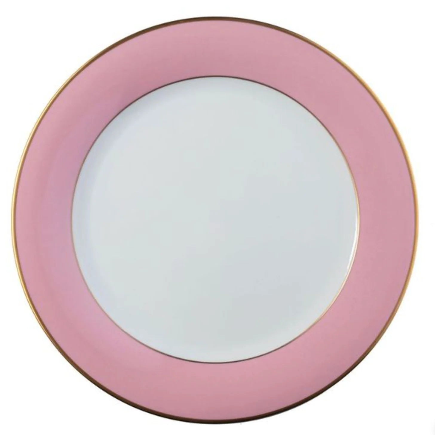 Ultra-White ColorSheen Pink Gold Salad Plate