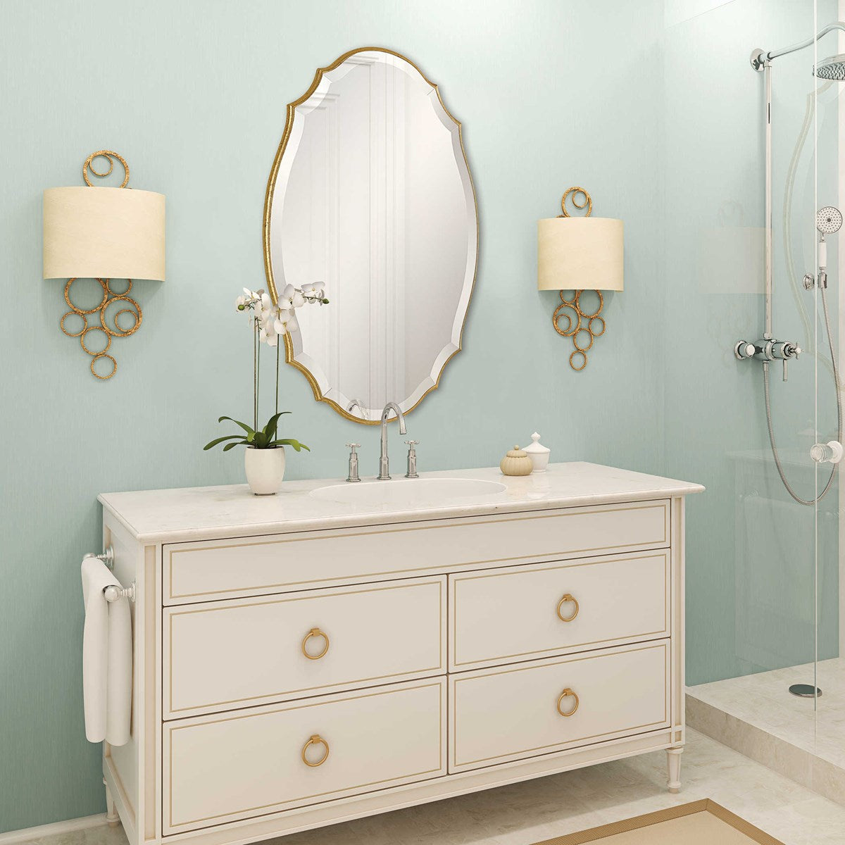 Refined Beveled Mirror