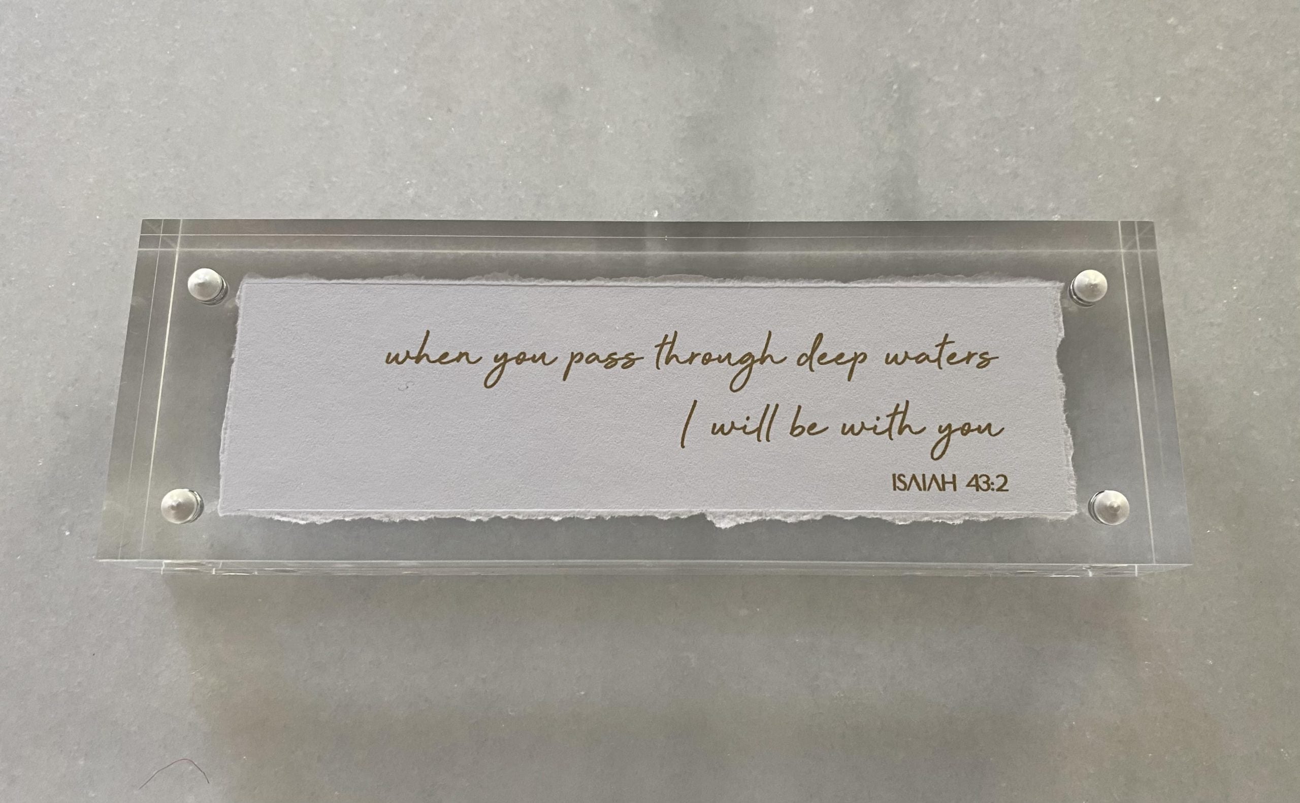 2x6 When You Pass Through Deep Waters