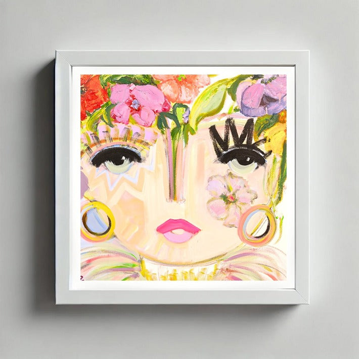 Flower Child 8x8 Framed