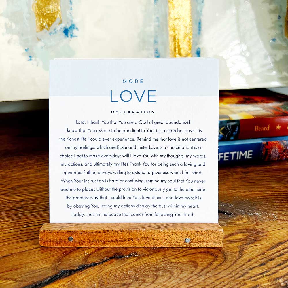 More of Jesus Scripture Devotional Set with Acrylic Stand
