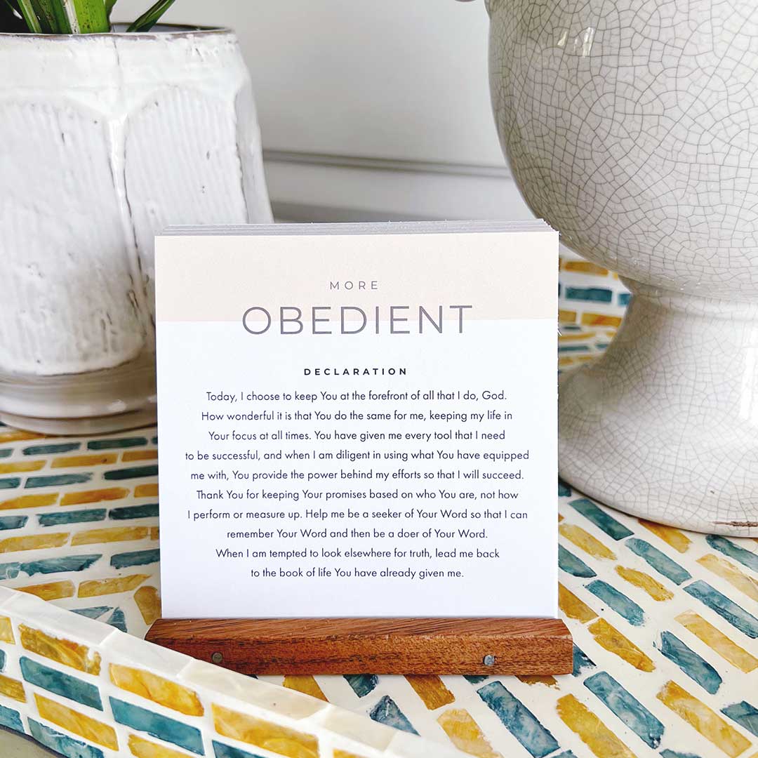 More of Jesus Scripture Devotional Set with Acrylic Stand