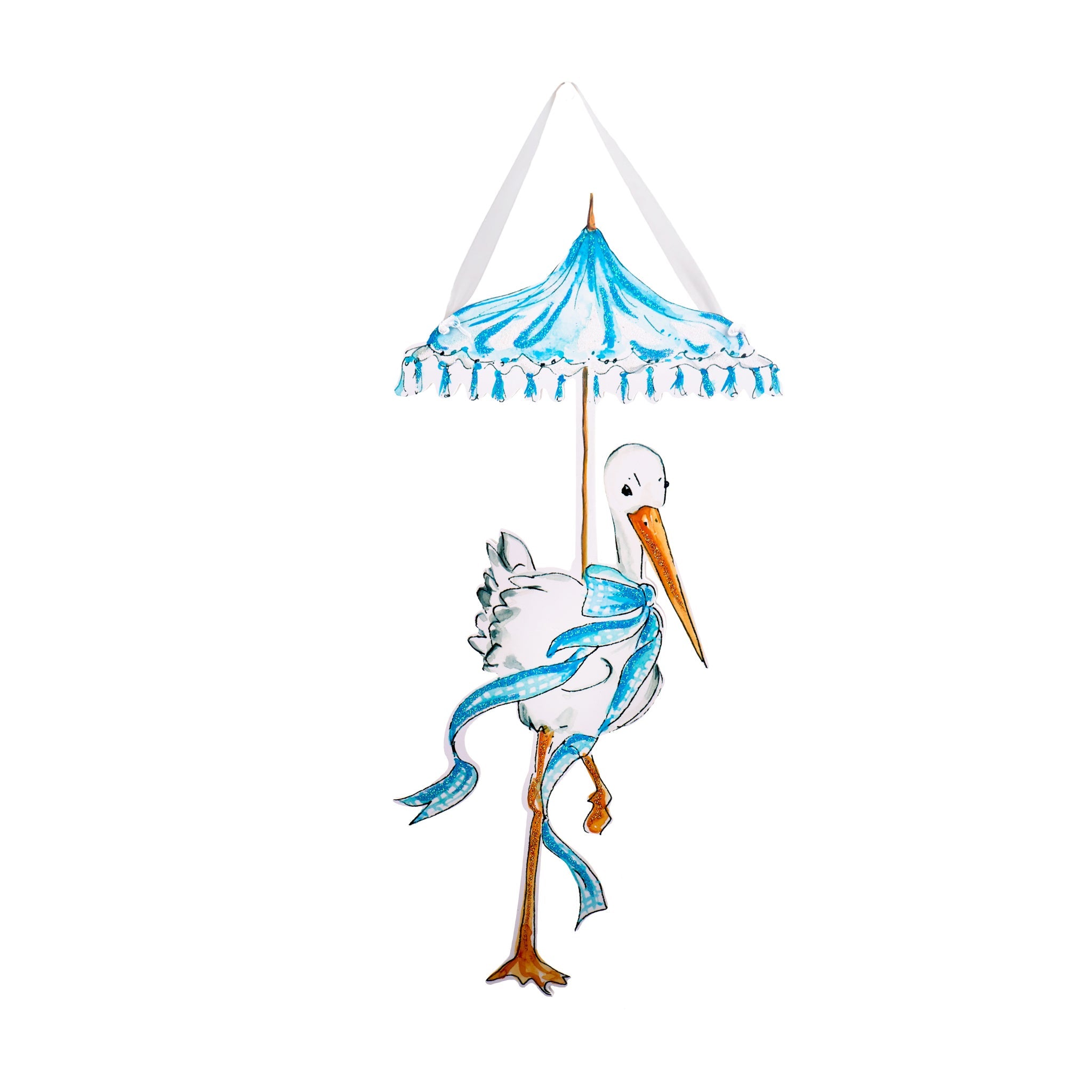 Beck's Boy Stork PVC Door Hanger