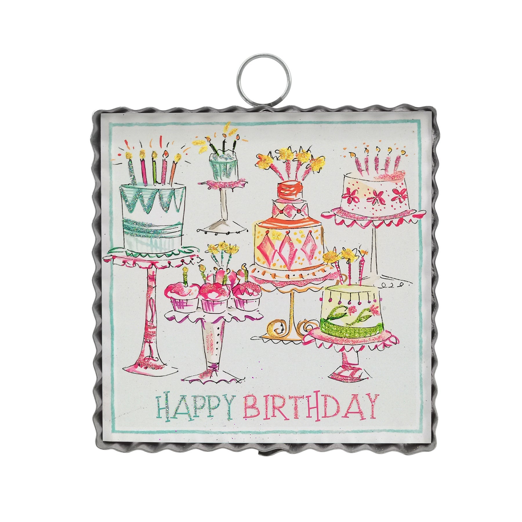 Mini Beck's Cake Explosion Ornament