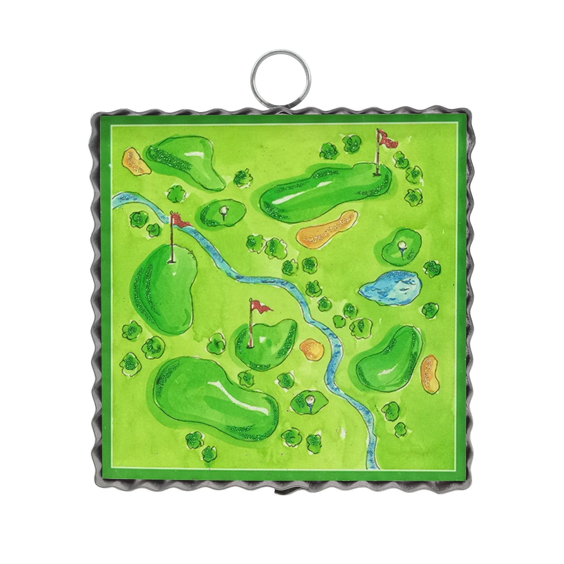 Mini Beck's Golf Course Ornament