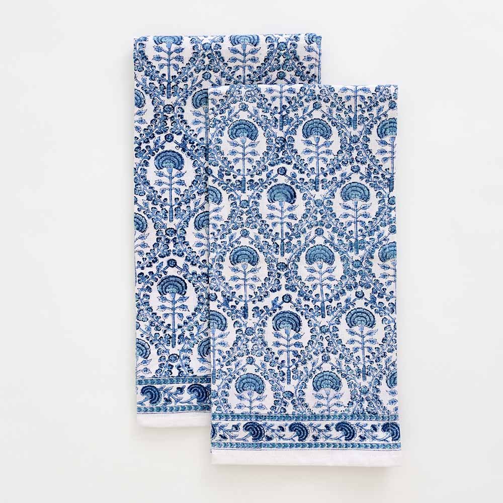 Caroline Blue Tea Towel