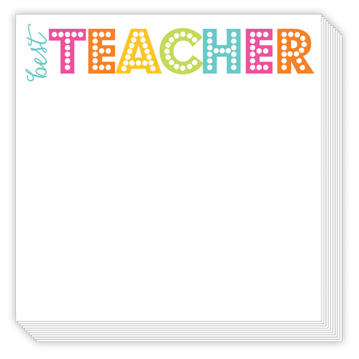 Best Teacher Hot Pink Luxe Pad