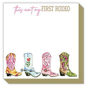 Luxe Notepad- Colorful Cowboy Boots