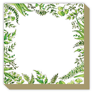 Luxe Notepad- Handpainted Fern Variety